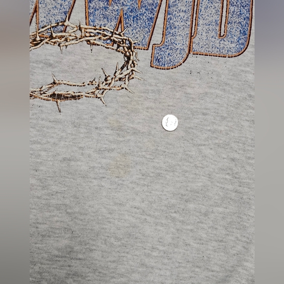 Vintage 90's What Would Jesus Do WWJD Graphic Crewneck Sweatshirt XL USA - Picture 7 of 10